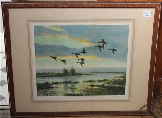 Peter Scott, signed print
